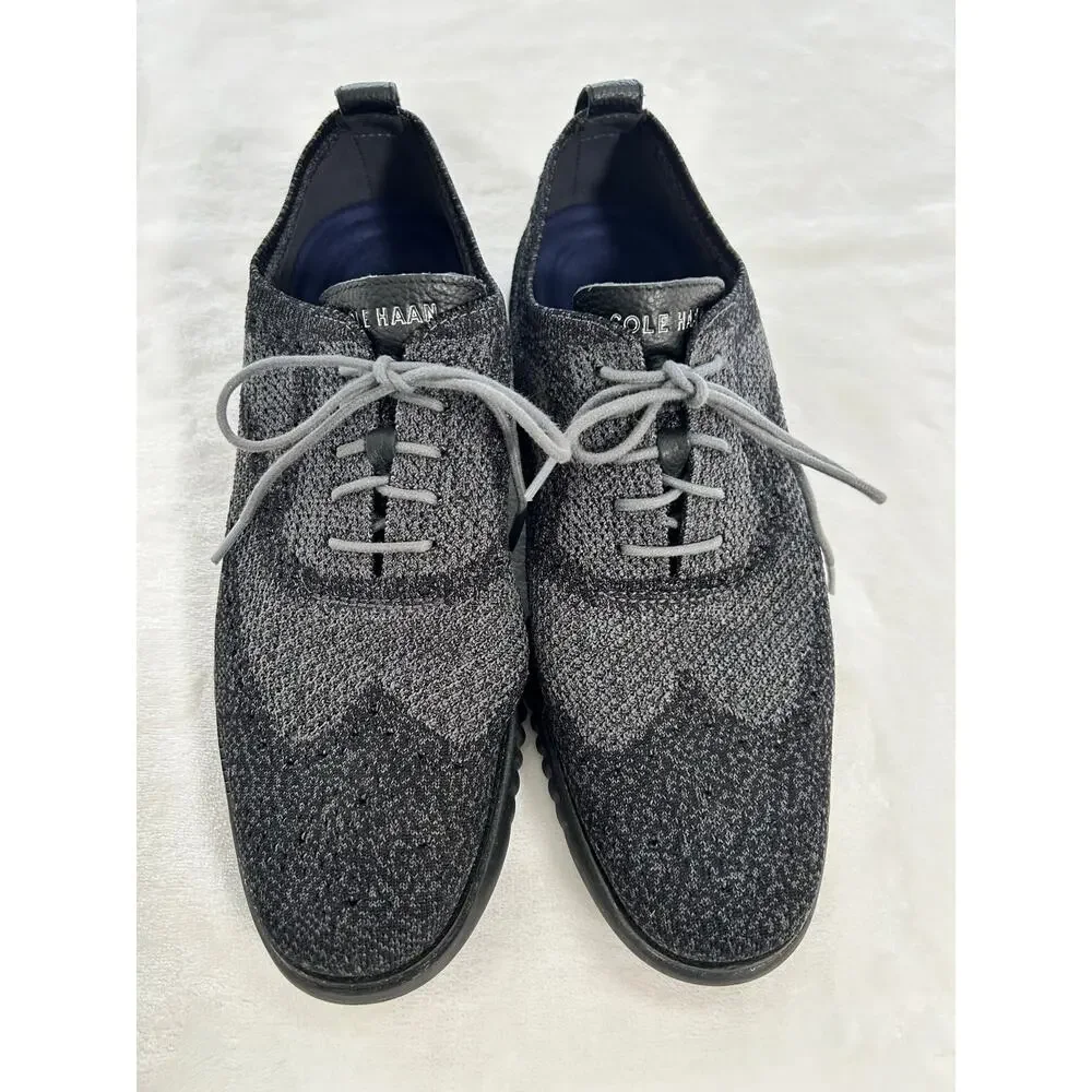 Cole Haan 2 ZEROGRAND Stitchtite Oxford Wingtip Black Magnet Men's Size 11 XC